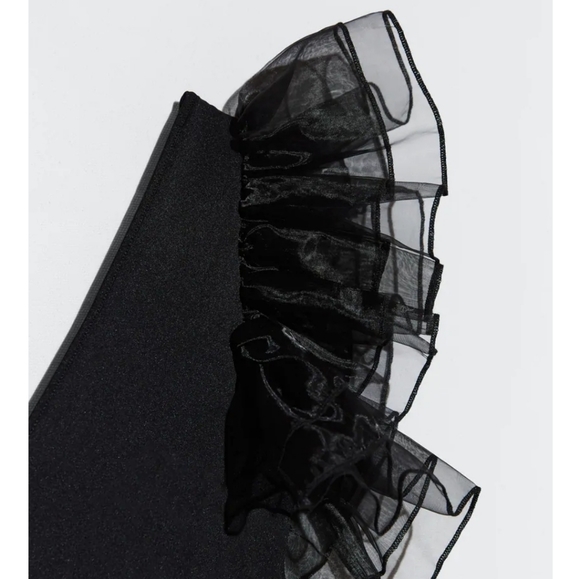 NWOT Zara Ruffled organza bodysuit - Picture 4 of 7